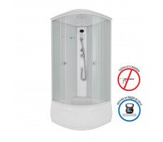 Душевая кабина Niagara NG-8308-14 (900х900х2100) высокий поддон (40см), стекло МАТОВОЕ белые профиля Душевая кабина Niagara NG-8308-14 (900х900х2100) высокий поддон (40см), стекло МАТОВОЕ белые профиля