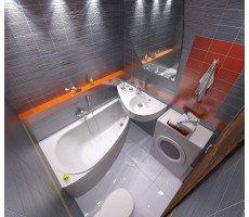 Ванна акриловая 1Marka PICCOLO 150*75 L (рама и фронтальная панель отдельно)