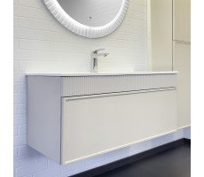 Тумба-умывальник Comforty Мадрид 100 серый шёлк с раковиной Comforty 100E Тумба-умывальник Comforty Мадрид 100 серый шёлк с раковиной Comforty 100E