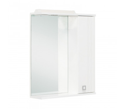 Шкаф-зеркало Onika Лига 52 белый, правый, с подсветкой 205202 Шкаф-зеркало Onika Лига 52 белый, правый, с подсветкой 205202