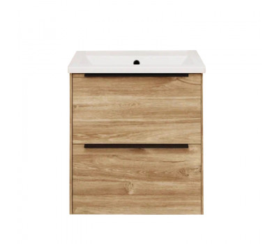 Тумба под раковину подвесная La Fenice Tesoro FNC-01-TES-DKK-60-2, коричневый 