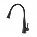 Смеситель для кухни с гибким изливом и режимом "душ" Rose R213H, черный