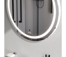 Универсальное зеркало с контурной LED-подсветкой, ИК- сенсором, круглое, 65 см AM.PM X-Joy M85AMOX0651WG Серебристый 