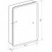 Зеркало-шкаф MIXLINE Сканди 50х80 универсал., сенсорный выкл., светодиодная подсветка 553163  