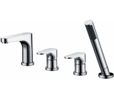Смеситель ABBER Eleganz AF8313 на борт ванны, хром 