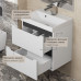 Тумба с раковиной для ванной 80 Uperwood Tanos подвесная белая/графит 29111020231 Тумба с раковиной для ванной 80 Uperwood Tanos подвесная белая/графит 29111020231