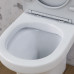 Унитаз-компакт безободковый, с сиденьем микролифт Damixa Skyline DX35C8600SC Белый 