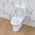 Унитаз-компакт безободковый, с сиденьем микролифт Damixa Skyline DX35C8600SC Белый 