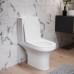 Унитаз-компакт безободковый, с сиденьем микролифт Damixa Skyline DX35C8600SC Белый 