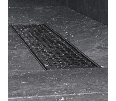 Трап для душа линейный, универсальный затвор Cut Gradient, 40 см AM.PM MasterFlow W01SC-P11-040-01BM Черный 