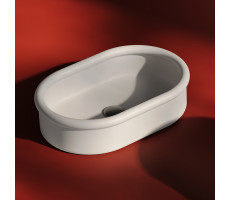 Раковина накладная 60х40 Artceram Brera BRL003 05 00 Белый матовый 
