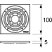 Базовая решетка 100 х 100 мм TECE TECEdrainpoint S 3665002 