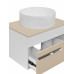 Тумба Runo Вудлайн 65 подвесная белая/крем под накладной умывальник  00-00004900  