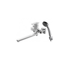 Смеситель для ванны c длинным изливом Bravat Riffle F672106C-LB Хром 