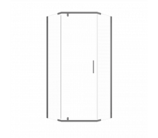 Душевая ширма Дека-Графит, 100х100, пятиугольник  Triton Щ0000073930 