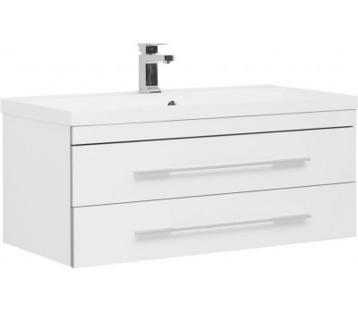 Тумба с раковиной Aquanet Верона NEW 100 белый (подвесная 2 ящика) Тумба с раковиной Aquanet Верона NEW 100 белый (подвесная 2 ящика)