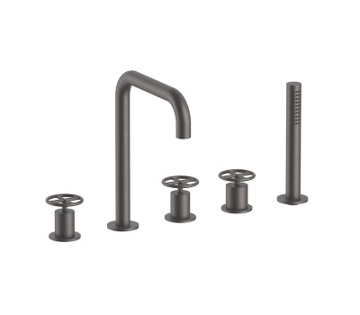 Смеситель для ванны Fantini Fontane Bianche 47 P5 P065 Gun metal Смеситель для ванны Fantini Fontane Bianche 47 P5 P065 Gun metal