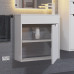 Тумба с раковиной для ванной подвесная Uperwood Modul 60х21х62 см, белая/графит 393020557 Тумба с раковиной для ванной подвесная Uperwood Modul 60х21х62 см, белая/графит 393020557