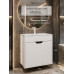 Тумба с раковиной для ванной подвесная Uperwood Modul 60х21х62 см, белая/графит 393020557 Тумба с раковиной для ванной подвесная Uperwood Modul 60х21х62 см, белая/графит 393020557