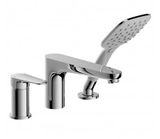 Встраиваемый смеситель на 3 отверстия Bravat Iguassu на борт ванны F5173218CP-1-RUS Хром 