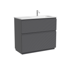 Тумба напольная SANCOS Folk Floor правая 995х445х850, c двумя ящиками оснащенными доводчиками, Grey soft, арт.FL100FRGS Тумба напольная SANCOS Folk Floor правая 995х445х850, c двумя ящиками оснащенными доводчиками, Grey soft, арт.FL100FRGS