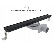 Душевой трап PLUMBERIA SELECTION PSL LINEAR PSL90NO, черный матовый 