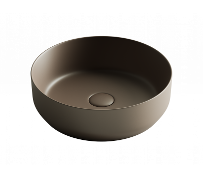 Умывальник чаша накладная круглая (цвет Темно-Коричневый Матовый) Element 390*390*120мм Ceramica Nova CN6022MDB Темно-Коричневый Матовый 