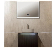 Зеркало Silver Mirrors Norma neo 6 800х600 (Сенсорный выключатель, мфм цвет черный)