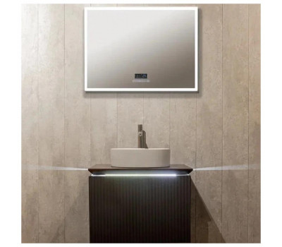 Зеркало Silver Mirrors Norma neo 6 800х600 (Сенсорный выключатель, мфм цвет черный)