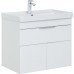 Тумба с раковиной Aquanet Ирис new 70 подвесная 1 ящ. 2 фасада цв.белый глянец 00312427 