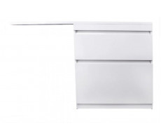 Тумба напольная Style Line Даллас 140, Люкс белая, PLUS, ЭМАЛЬ СС-00002385 