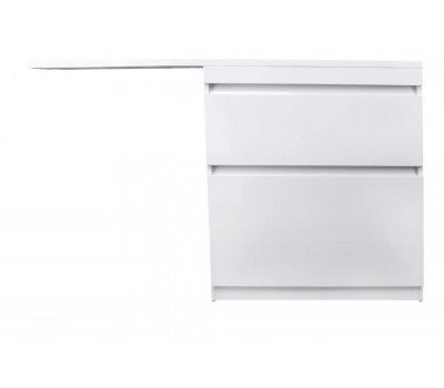 Тумба напольная Style Line Даллас 140, Люкс белая, PLUS, ЭМАЛЬ СС-00002385 