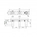 Внутренняя часть смесителя на 3 отверстия Almar Modular E134010 Черный матовый 