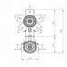 Смеситель для душа BOSSINI Cube Z00062.073 Черный матовый 