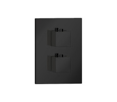 Внешняя часть термостата на 2 потребителя Almar Core E176822.MB Черный матовый Внешняя часть термостата на 2 потребителя Almar Core E176822.MB Черный матовый