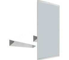 Зеркало антивандальное 800х600 c регулировкой угла наклона и рамкой из нержавеющей стали матовой NOFER 08024.S Зеркало антивандальное 800х600 c регулировкой угла наклона и рамкой из нержавеющей стали матовой NOFER 08024.S