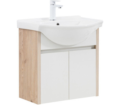 Тумба под раковину Aquanet Сидней 60 дуб кантри/белый 00345121 Тумба под раковину Aquanet Сидней 60 дуб кантри/белый 00345121