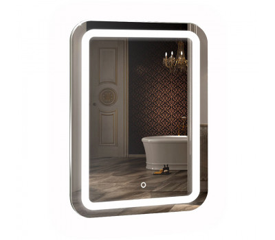 Зеркало AZARIO Мальта-2 550х800 c подсветкой и диммером, сенсорный выключатель, подогрев ФР-00001215 