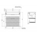 Тумба с раковиной Aquanet Ирис new 90 подвесная 2 ящ. цв. белый глянец 00342092 Тумба с раковиной Aquanet Ирис new 90 подвесная 2 ящ. цв. белый глянец 00342092