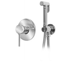 Гигиенический душ со смесителем встраиваемый Grocenberg GB1003CR, хром 