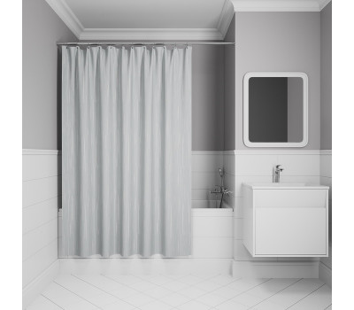 Штора для ванной IDDIS Base 200x240 см, Полиэстер BD02P24i11 Штора для ванной IDDIS Base 200x240 см, Полиэстер BD02P24i11