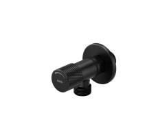 Кран угловой IDDIS Оптима Хоум Optima Home с отражателем, 1/2; 1/2, кран-букса, латунь, черный 910B0A6C2BLZ 