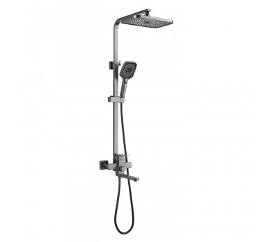 Душевая система Shevanik S7036T, оружейная сталь