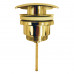 Донный клапан AZARIO для раковины, квадрат, CLIC-CLAC, G 1 1/4, латунь, золото AZ-106-GL 