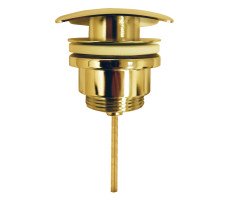 Донный клапан AZARIO для раковины, квадрат, CLIC-CLAC, G 1 1/4, латунь, золото AZ-106-GL Донный клапан AZARIO для раковины, квадрат, CLIC-CLAC, G 1 1/4, латунь, золото AZ-106-GL