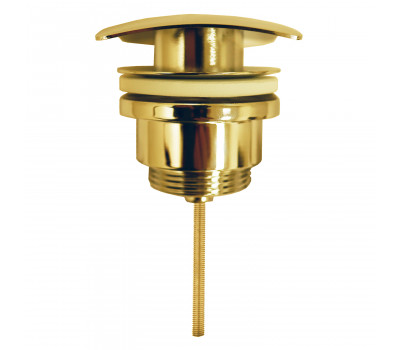 Донный клапан AZARIO для раковины, квадрат, CLIC-CLAC, G 1 1/4, латунь, золото AZ-106-GL 