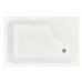Душевой угол с поддоном Royal Bath RB 8120BP-T (прозрачное) правый белый 