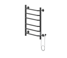 Полотенцесушитель электрический Ника WAY-3 60/40 RAL9005 черный матовый правый тэн Полотенцесушитель электрический Ника WAY-3 60/40 RAL9005 черный матовый правый тэн