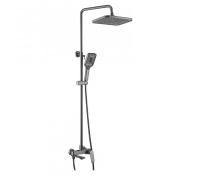 Душевая система Shevanik S9136T, оружейная сталь