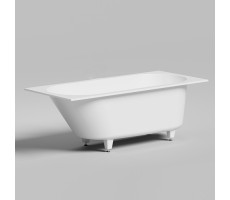 Встраиваемая ванна 160х70 Salini ORNELLA KIT 102416G интегрированый слив-перелив, S-Sense, белый 